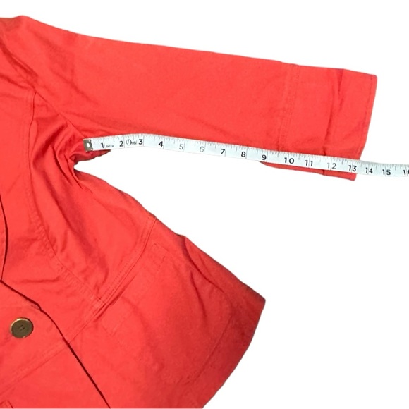 CAbi Style 878 Little Red Jacket Woman Size 4 Button Front Blazer Career Work - Picture 5 of 7